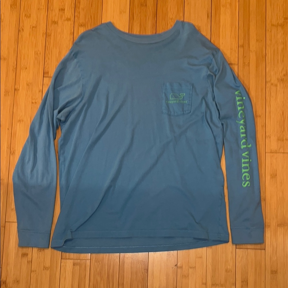 Vineyard Vines Men's Blue Long Sleeve Shirt